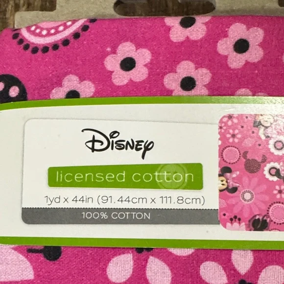 Disney Floral and Cotton ticking Striped Fabric and Misc - Picture 3 of 3